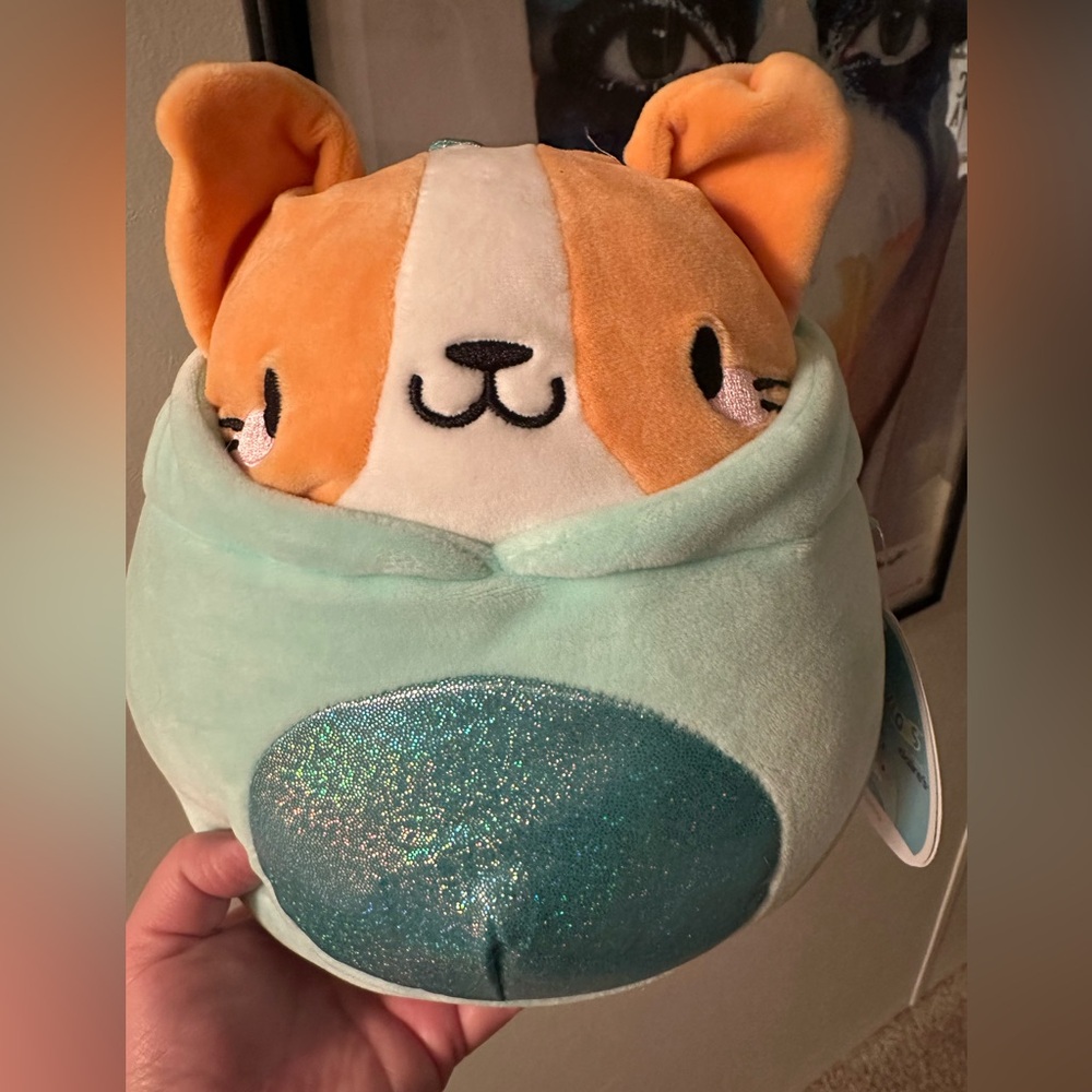 NWT Squishmallow Olena the cat in dinosaur costume 8” - Picture 3 of 5